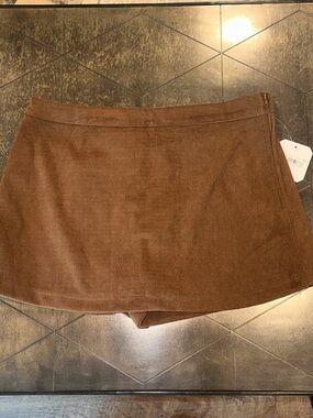 NEW Altar'd State Brown Corduroy Mini Skort